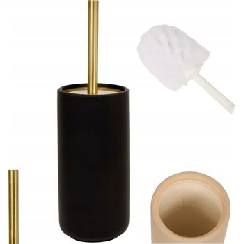 WC štětka ČERNÁ KERAMICKÁ WC ŠTĚTKA S UZAVÍRATELNÝM DRŽÁKEM PRÉMIOVÁ KVALITA