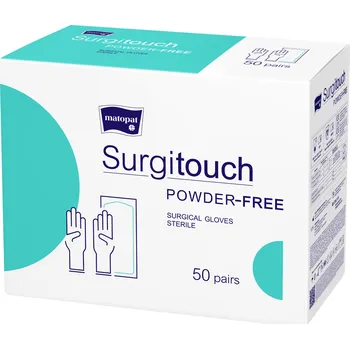 Zdravotnický materiál Matopat Surgitouch H latexové rukavice nepudrované velikost 8 sterilní, 100 ks/50 párů