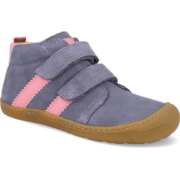 Barefoot dětské kotníkové boty Koel - David Suede Levandel fialové Velikost: 30