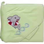 Froté ručník - Scarlett delfín s kapucí - zelená