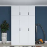Casarredo DIANO vysoká šatní skříň, bílá