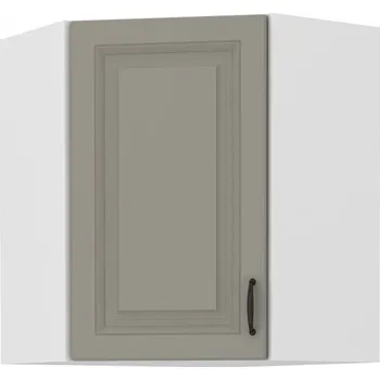 Kuchyňská skříňka Stolarz-Lempert Kuchyňská skříňka Stilo ClayGRWH - horní rohová 60x60 GN-72 1F (45°), Clay Grey + bílá