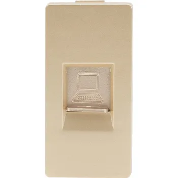Elektrická zásuvka Internetová zásuvka nástěnná luuna zlatá