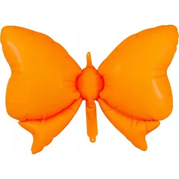 Balónek Fóliový balónek oranžový ve tvaru mašle