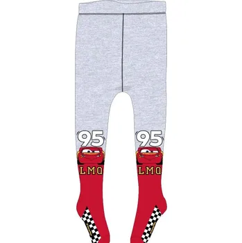 Disney - Cars Dětské punčocháče - šedá/červená | Auta Barva: Šedý melír/Červená, Velikost: 98/104