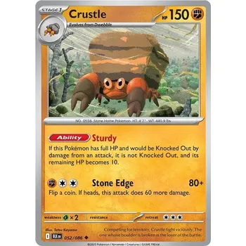 Sběratelská karetní hra Crustle 052/086 - Black Bolt Typ karty: Non-Holo