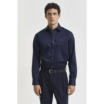 Pánská košile KOŠILE GANT REG SATEEN SHIRT EVENING BLUE