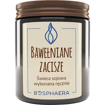 Svíčka Sójová vonná svíčka Bavlněné Pokoje Bosphaera