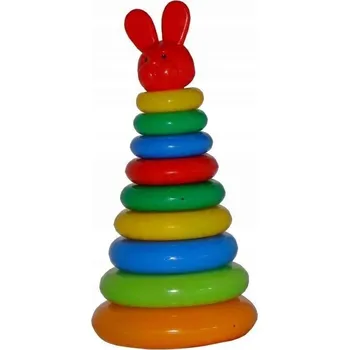 SKLÁDAČKA PYRAMIDA KRUHY VELKÁ EDUKAČNÍ VĚŽ K SESTAVENÍ SUPER ZÁBAVA