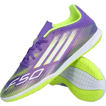 Pánská sálová obuv Pánské sálové kopačky Adidas F50 Club IN fialové