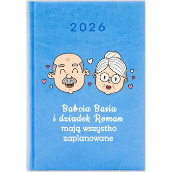 Kalendář Knižkový kalendář 2026 A5 FunnyCase modrý