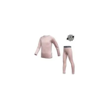 Dětské termo spodky SENSOR MERINO AIR SET dětský triko dl.rukáv + spodky dusty pink vel. 110; Růžová triko, spodky + DÁREK DLE VÝBĚRU!