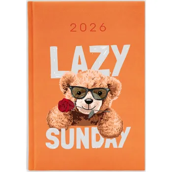 Kalendář Knižkový kalendář 2026 A5 FunnyCase modrý