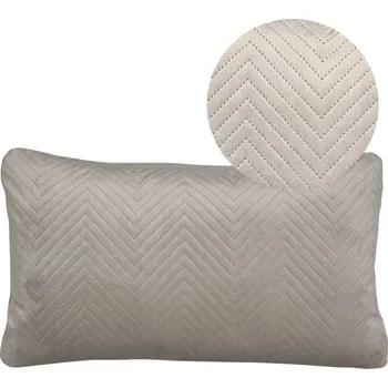 Polštář Polštář do obývacího pokoje Dekorativní 50x30 Velvet Prošívaná Béžový