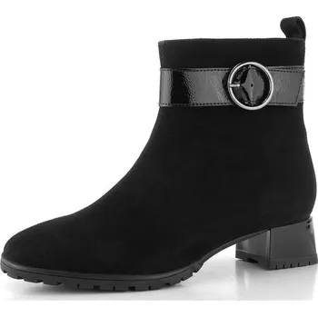 Dámské kozačky Ara dámský širší kotník na podpatku Graz Black 12-20012-01 - 42 | P695547