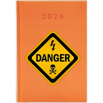 Kalendář Knižkový kalendář 2026 A5 FunnyCase modrý