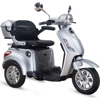 malá motorka Elektro-skútr Tres Barton Motors Stříbrná s kufrem 2025