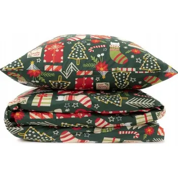 Povlečení Povlečení SENTE bavlněné s motivem dárků 140x200 + 1*50x70 cm HOMLA