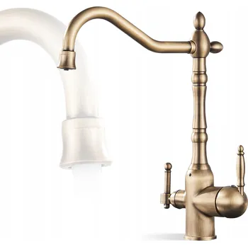 Vodovodní baterie Stojánková kuchyňská baterie Armatura Plus Celestia zlatá