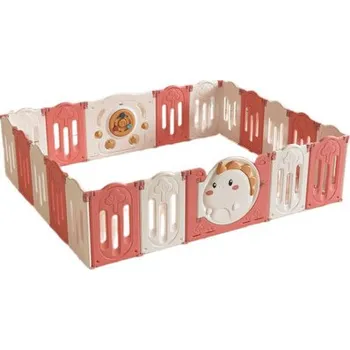 Dětsný nábytek Dětská ohrádka, plastová, 228 x 228 cm, červená - N EMP