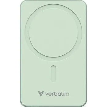 Powerbanka Magnetická powerbanka "Charge n Go Essentials", zelená, bezdrátová, 10 000 mAh, VERBATIM 3