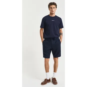 Pánské kraťasy ŠORTKY GANT RELAXED LINEN DS SHORTS EVENING BLUE