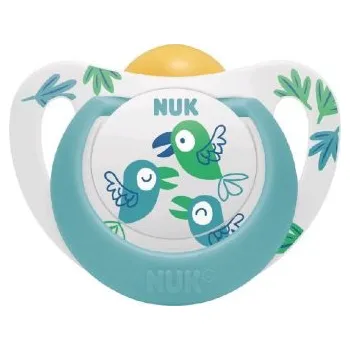 dudlíky NUK Dudlík Star latex18 - 36m. box - zelený