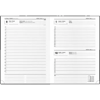 Diář Diář 2026 denní B6 Adam-vivella Kvítí růžový