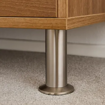 Nábytkové kování Interex Nábytková noha SANTIAGO / Nerez 80 mm