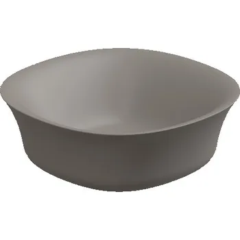 Umyvadlo na desku Flut, keramické, cashmere matné, 42x42 cm, FLLAVFSQU42030