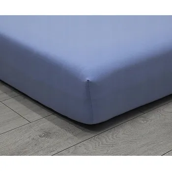 Prostěradlo Prostěradlo JERSEY s gumou, exkluzivní, silné, SVĚTLE MODRÉ, světle modrá, 120