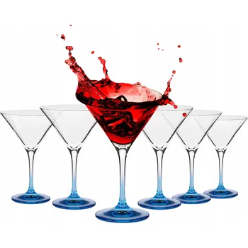 Sklenice SKLENIČKY NA MARTINI, MODRÉ RAZÍTKO, 6x240ml, POLSKÉ SKLO