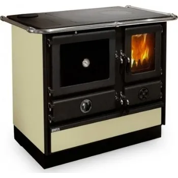 Sporák na tuhá paliva MBS - sporák SD MAGNUM PLUS KRÉMOVÁ levý