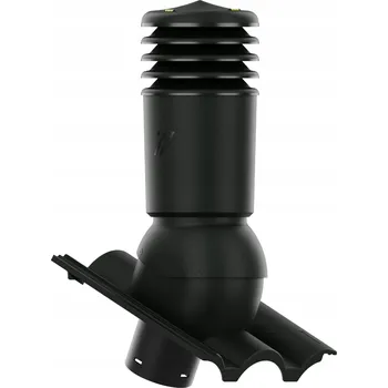 Vrták Větrací komín IZOLOVANÝ HiVent fi125 BRAAS ŘECKÝ TMAVÝ GRAFIT