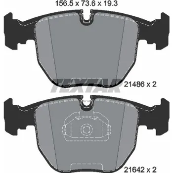 Brzdová destička BRZDOVÉ DESTIČKY PŘEDNÍ BMW 5 E39 7 E38 X3 E83 X5 E53