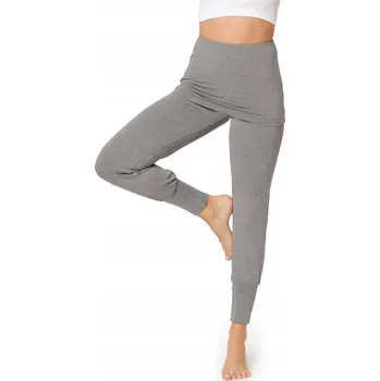 Dámské legíny Jógové kalhoty se sukýnkou, dámské legíny BLV50-275 Šedé XL