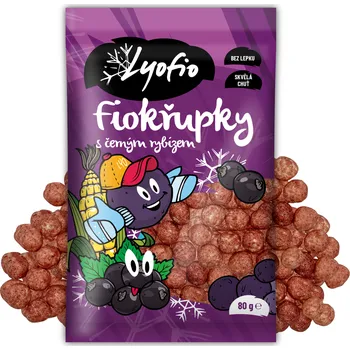 Potravina Lyofio Fiokřupky s černým rybízem 80 g