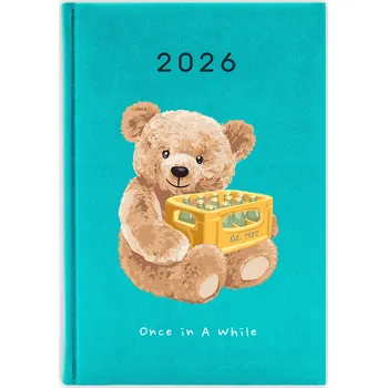 Kalendář Knižkový kalendář 2026 A5 FunnyCase zelený