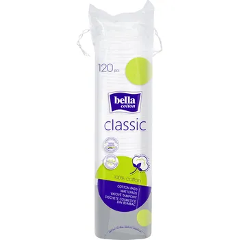 Kosmetický tampón Bella Cotton Classic odličovací tampóny, 120 ks