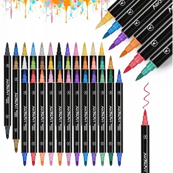 SADA AKRYLOVÝCH FIXY 36 KS POPISOVAČE FIXY VODĚODOLNOU BARVOU