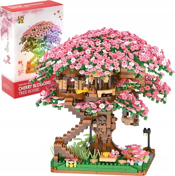 ostatní stavebnice SAKURA STROM STAVEBNICE 2008 dílků - STAVEBNICOVÁ SADA VIŠŇOVÝ KVĚT