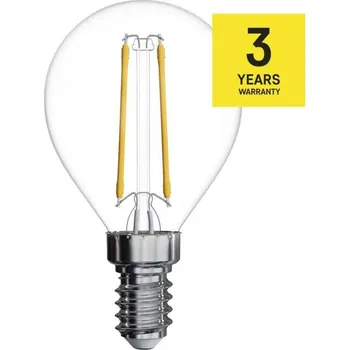 Žárovka LED žárovka filament E14 1,8W, 250lm, náhrada za 25W, teplá bílá 2700K