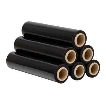 Obalový materiál Černá stretch fólie ruční - 23 mikrometrů, 500 mm, 2,1 kg, 180 m