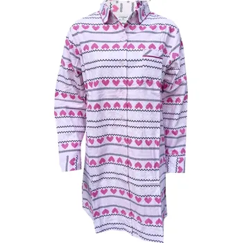Dámská noční košile C-Lemon Dámská noční košile z flanelu Barva: Růžová, Velikost: XL