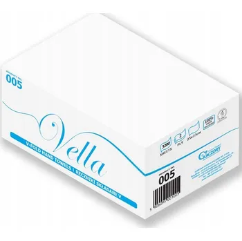 Papírový ručník Vella PAPÍROVÉ RUČNÍKY SKLÁDANÉ ZZ CELULÓZA 3200