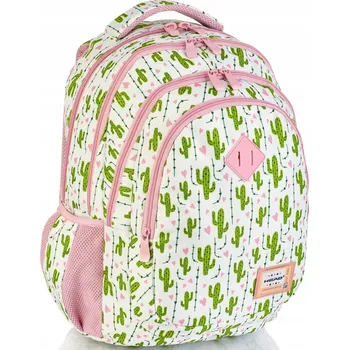 Školní batoh Školní batoh Head s více přihrádkami bílý, růžový, zelený 28 l