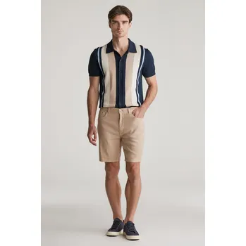 Pánské kraťasy ŠORTKY GANT REG COT/LINEN JEANS SHORTS DRY SAND