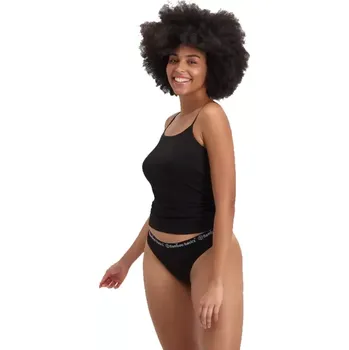 Kalhotky Dámská tanga z bambusu Bamboo basics Emma černé velikost S-34/36