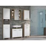 CANELU koupelnová sestava, dub sonoma/bílý lesk, 5 let záruka + vyzvednutí ZDARMA