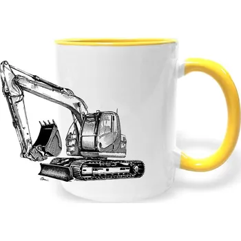 Hrnek - Minibagr Barva: Žlutá